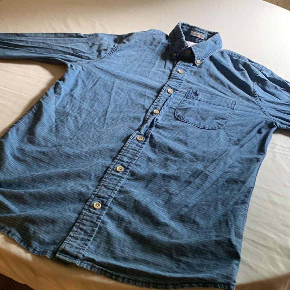 Blue Button Up - Picture 8 of 17